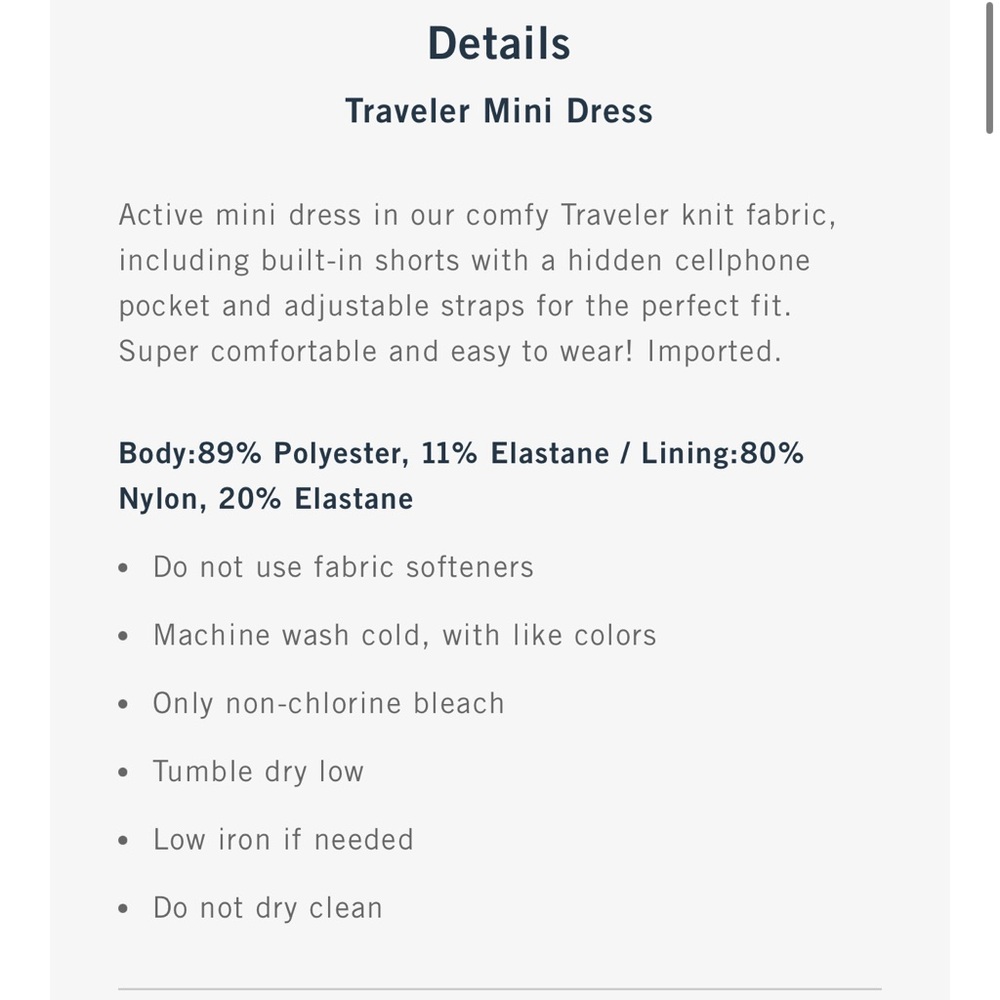 ABERCROMBIE TRAVEL DRESS - Picture 11 of 11